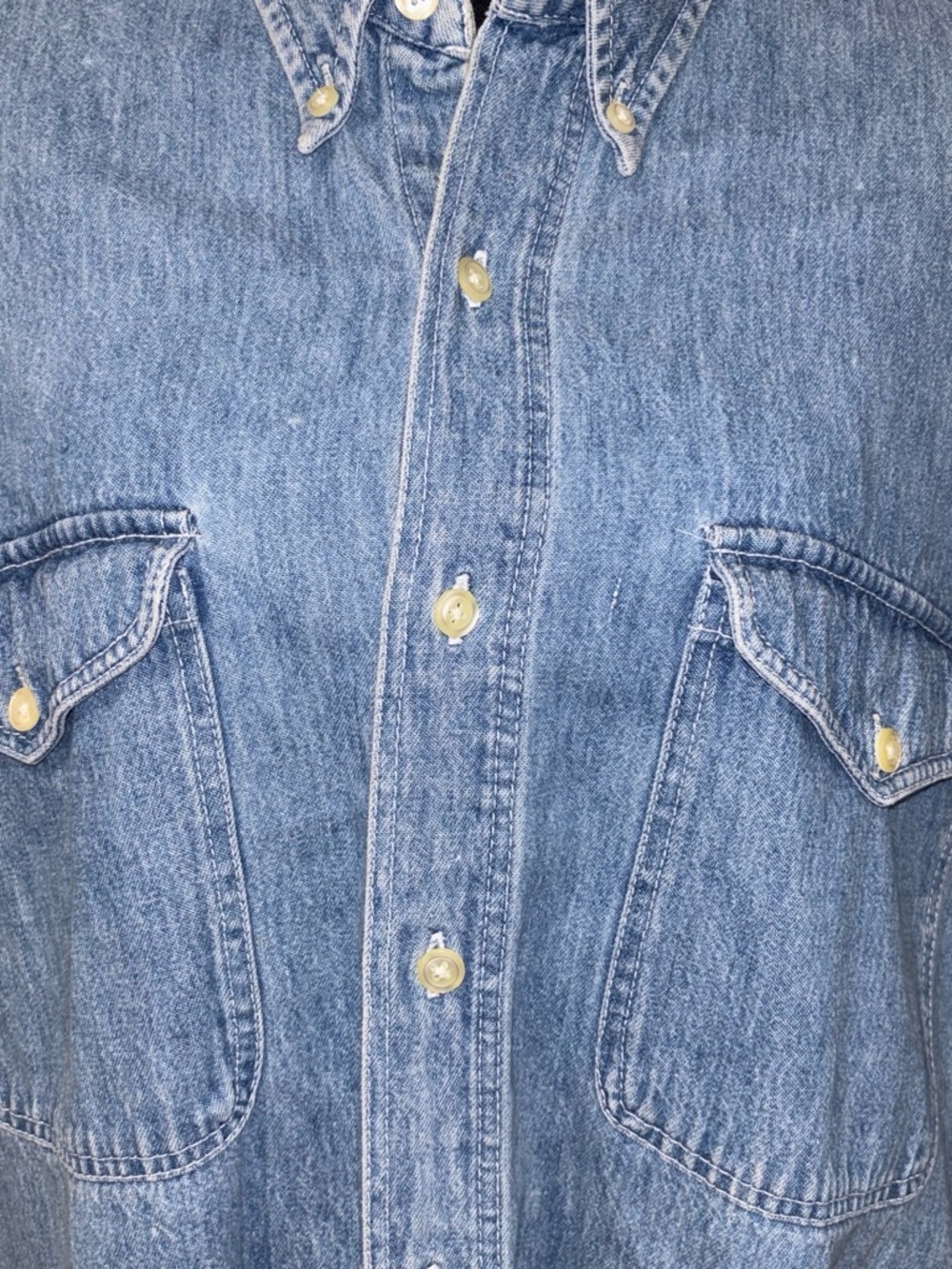 GAP Light Blue Denim Button-Up Shirt - Picture 2 of 5
